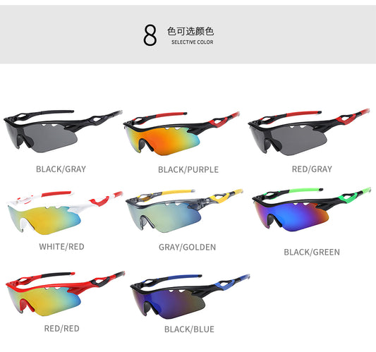 XSY-9302 Cycling Glasses Sports Sunglasses, UV400 Protection Running Fishing Driving Baseball Glasses