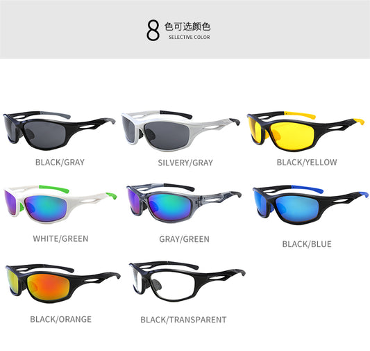 XSY-9309 Cycling Glasses Sports Sunglasses, UV400 Protection Running Fishing Driving Baseball Glasses