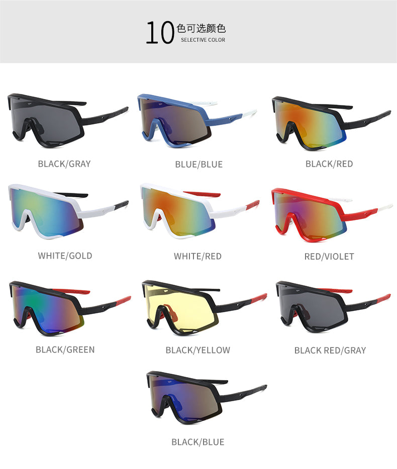XSY-9318 Cycling Glasses Sports Sunglasses, UV400 Protection Running Fishing Driving Baseball Glasses