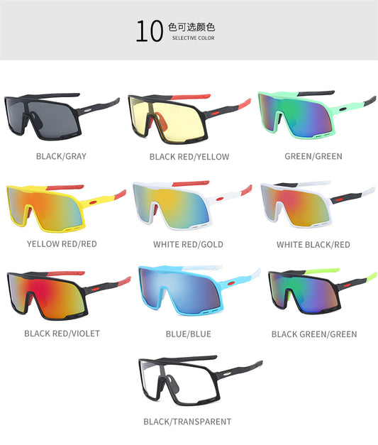 XSY-9321 Cycling Glasses Sports Sunglasses, UV400 Protection Running Fishing Driving Baseball Glasses