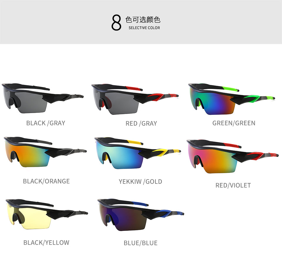 XSY-9311 Cycling Glasses Sports Sunglasses, UV400 Protection Running Fishing Driving Baseball Glasses