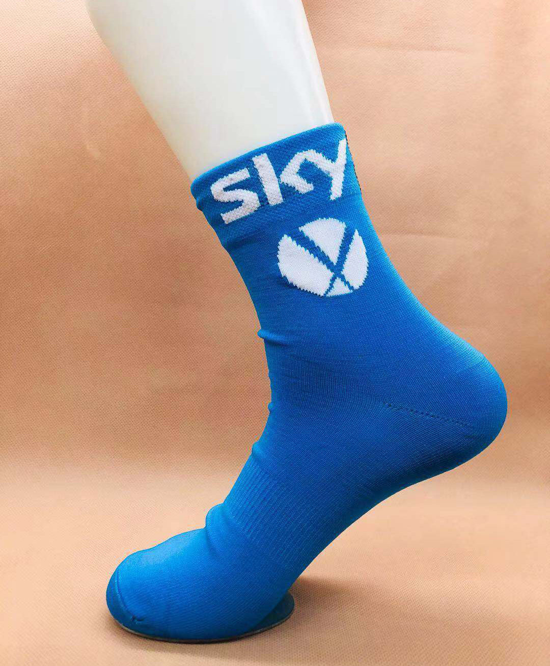 SKY Cycling Socks 118 Blue Color
