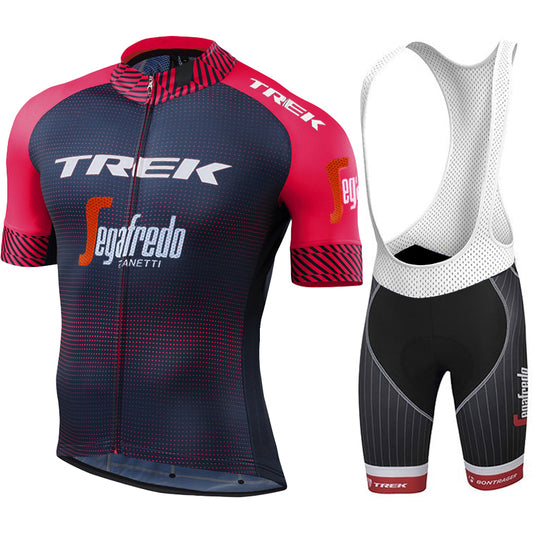 Men's Breathable Short Sleeve Cycling Jersey (Bib) Shorts Trek-1220