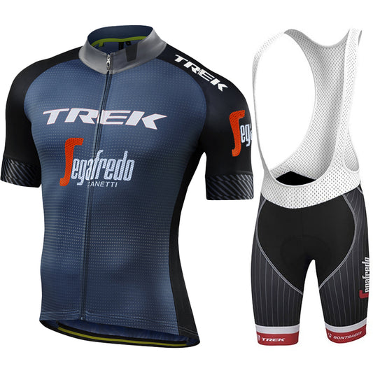 Men's Breathable Short Sleeve Cycling Jersey (Bib) Shorts Trek-1221