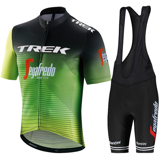 Men's Breathable Short Sleeve Cycling Jersey (Bib) Shorts Trek-1229