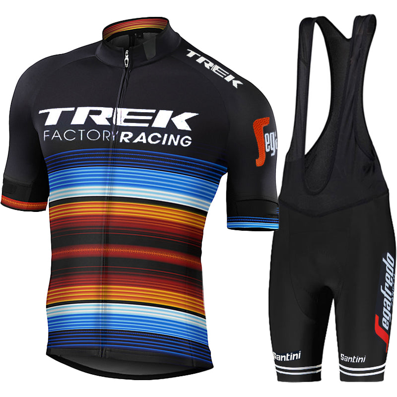 Men's Breathable Short Sleeve Cycling Jersey (Bib) Shorts Trek-1233