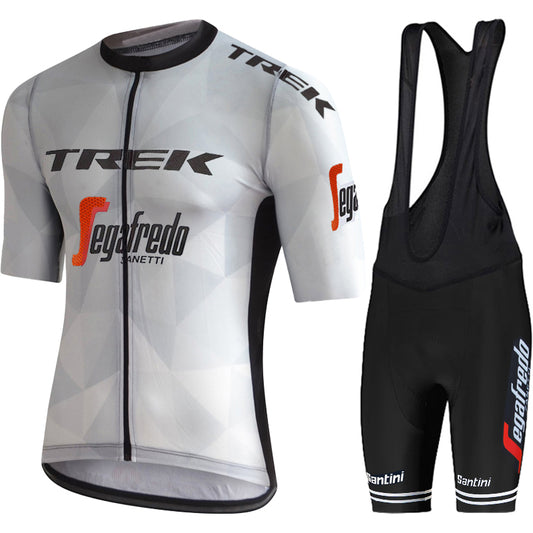 Men's Breathable Short Sleeve Cycling Jersey (Bib) Shorts Trek-1235