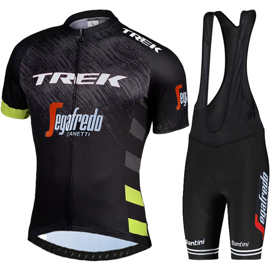 Men's Breathable Short Sleeve Cycling Jersey (Bib) Shorts Trek-1239