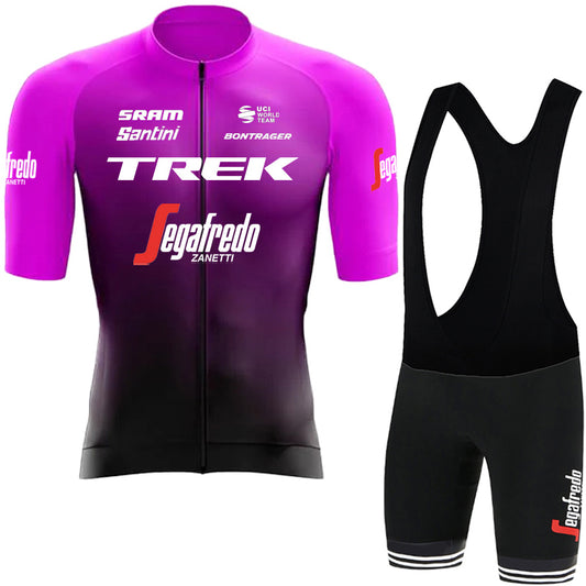 Men's Breathable Short Sleeve Cycling Jersey (Bib) Shorts Trek-1248