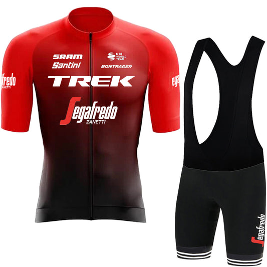 Men's Breathable Short Sleeve Cycling Jersey (Bib) Shorts Trek-1251