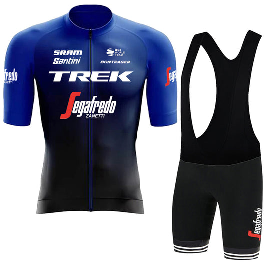 2023 Men's Breathable Short Sleeve Cycling Jersey (Bib) Shorts Trek-1252