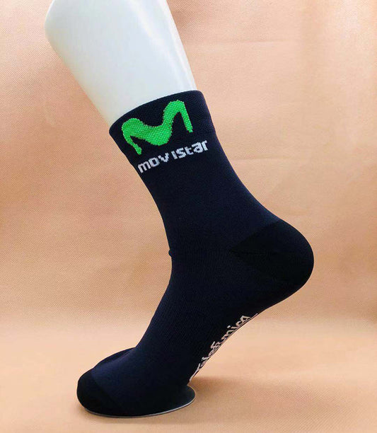 Movistar Cycling Socks 126 Black Color