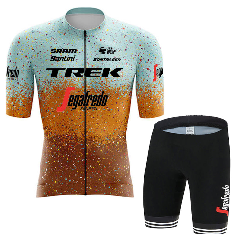 Men's Breathable Short Sleeve Cycling Jersey (Bib) Shorts Trek-1260