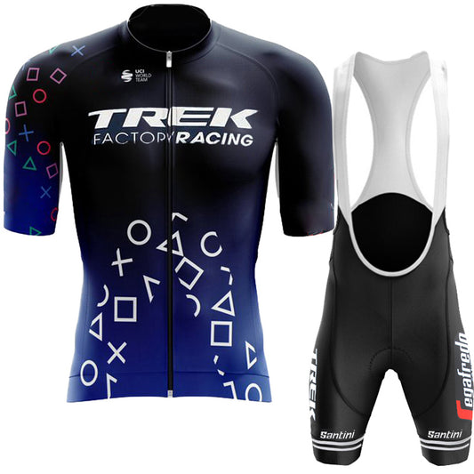 Men's Breathable Short Sleeve Cycling Jersey (Bib) Shorts Trek-1270