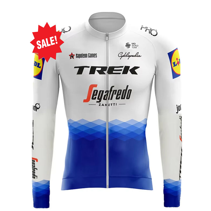 Men's Long Sleeve Cycling Jersey Bib Pants Set Windproof Styles