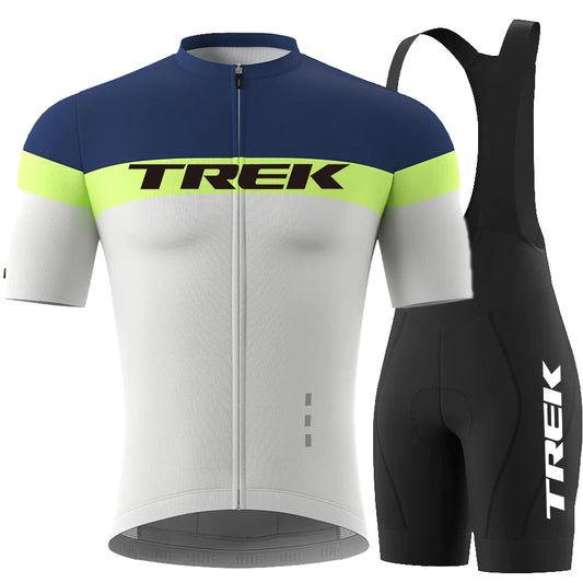 Men's Breathable Short Sleeve Cycling Jersey (Bib) Shorts Trek-1285