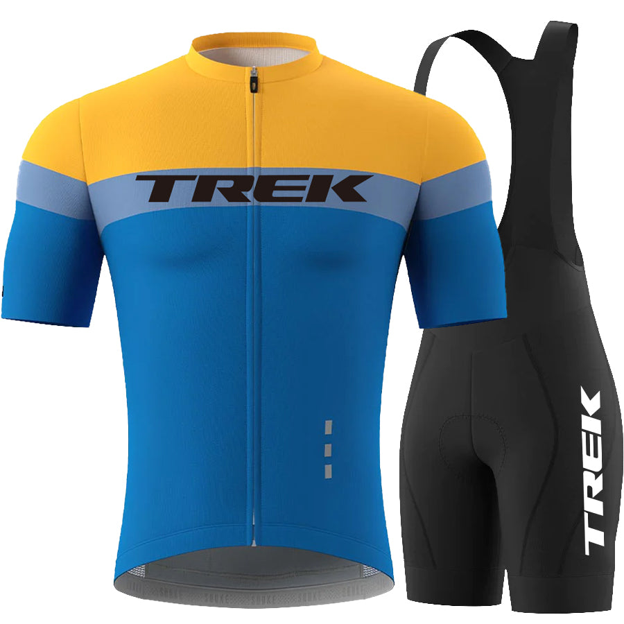 Men's Breathable Short Sleeve Cycling Jersey (Bib) Shorts Trek-1288