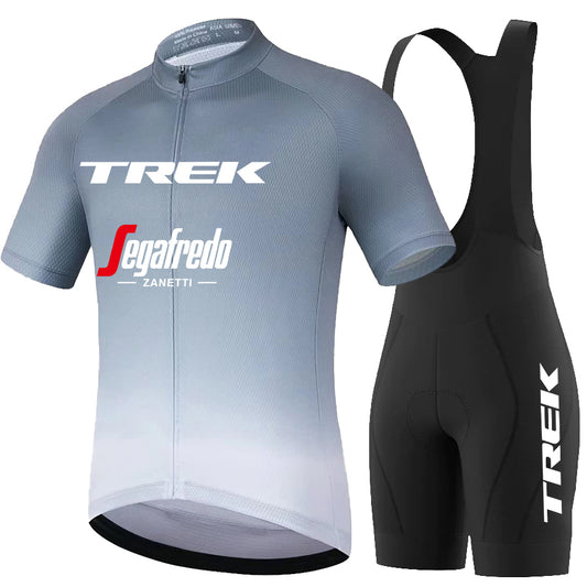Men's Breathable Short Sleeve Cycling Jersey (Bib) Shorts Trek-1302