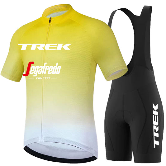 Men's Breathable Short Sleeve Cycling Jersey (Bib) Shorts Trek-1304