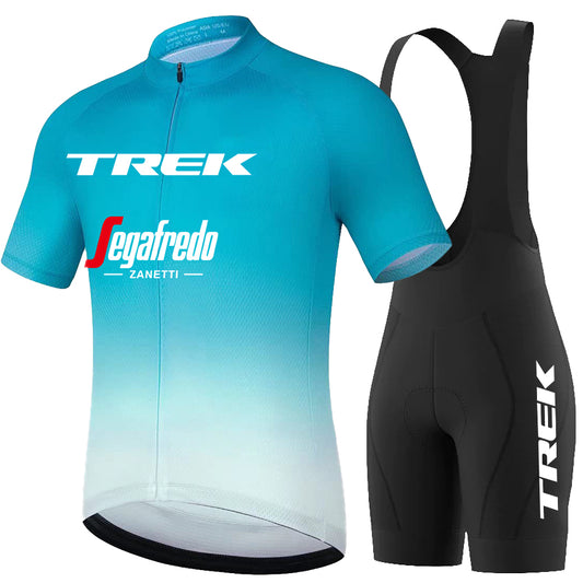 Men's Breathable Short Sleeve Cycling Jersey (Bib) Shorts Trek-1305