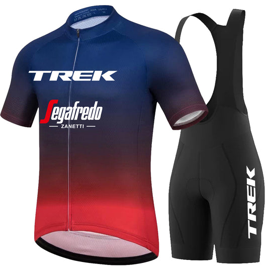 Men's Breathable Short Sleeve Cycling Jersey (Bib) Shorts Trek-1309