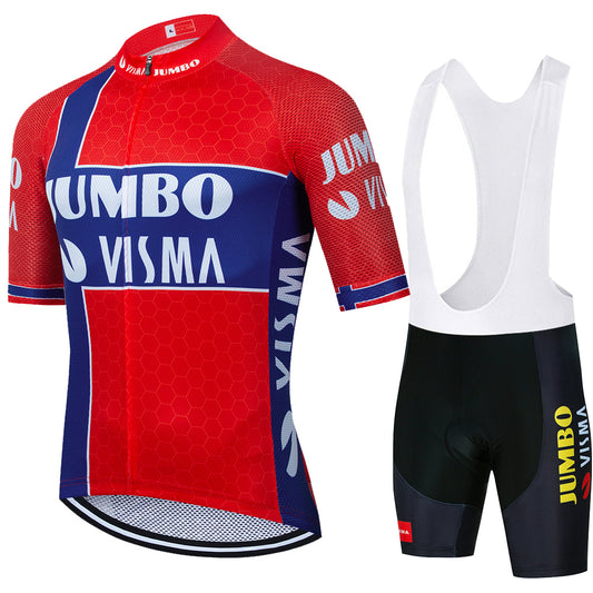 Men's Breathable Short Sleeve Cycling Jersey (Bib) Shorts Jumbo-1313