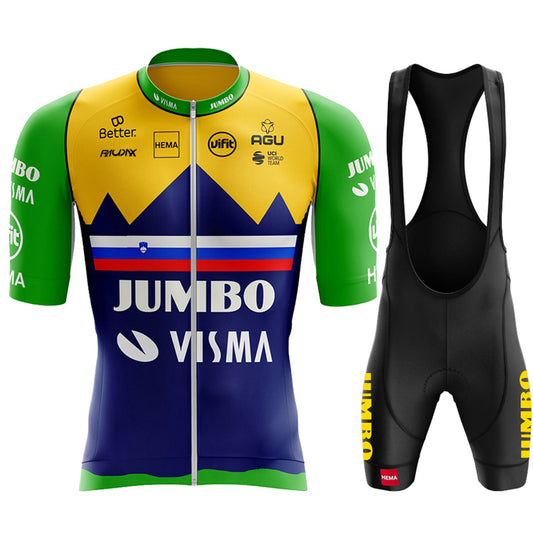 Men's Breathable Short Sleeve Cycling Jersey (Bib) Shorts Jumbo-1323