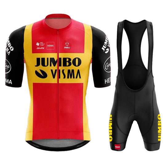 Men's Breathable Short Sleeve Cycling Jersey (Bib) Shorts Jumbo-1324