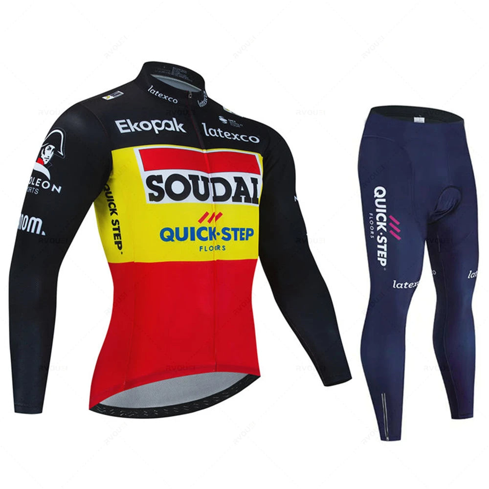 Year-Round Comfort: Shop Long Sleeve Cycling Jerseys Now Quick Step 012