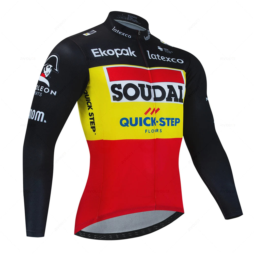 Year-Round Comfort: Shop Long Sleeve Cycling Jerseys Now Quick Step 012