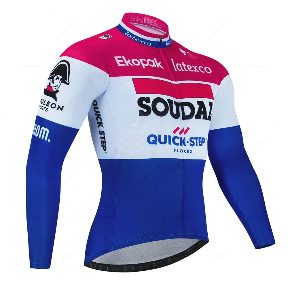 Ultimate Long Sleeve Jersey and Pants Set for All-Day Comfort Quick Step 014