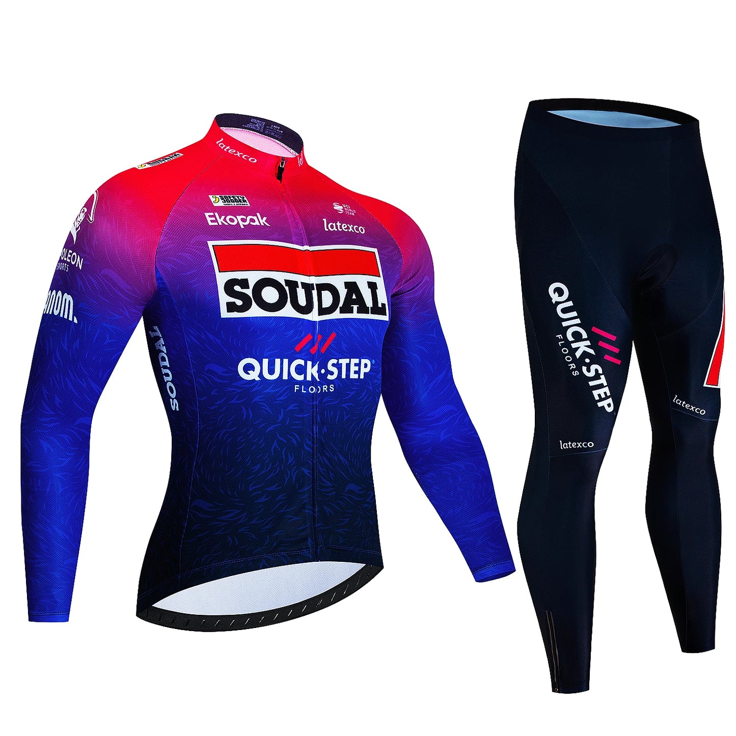 Elevate Your Style with Our Long Sleeve Jersey and Pants Combo Quick Step 015