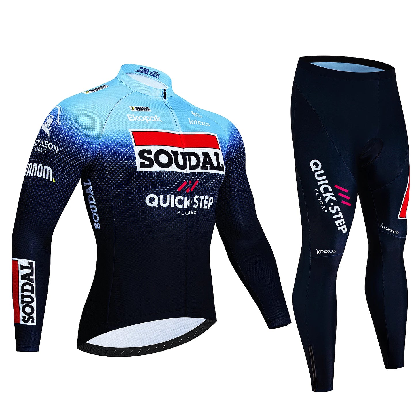 Experience Unmatched Comfort with Our Long Sleeve Jersey Pants Set Essential Quick Step 017