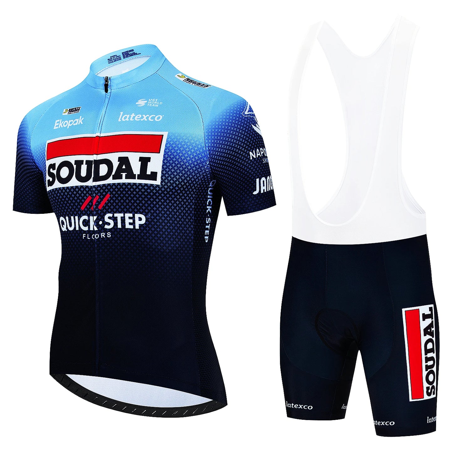 Classic Short Sleeve Jersey Set for Active Athletes Quick Step 017