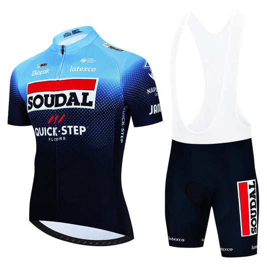Classic Short Sleeve Jersey Set for Active Athletes Quick Step 017