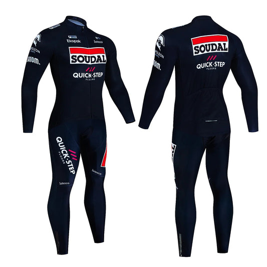 Long Sleeve Jersey and Pants Combo for Cold-Weather Adventures Quick Step 018