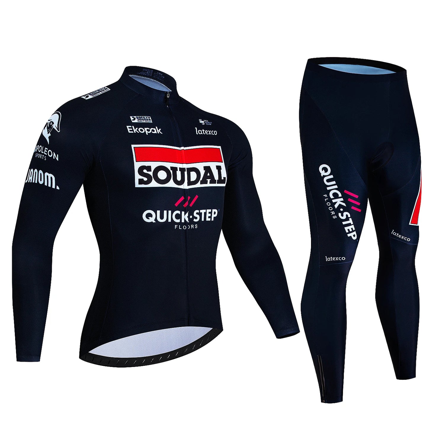 Long Sleeve Jersey and Pants Combo for Cold-Weather Adventures Quick Step 018