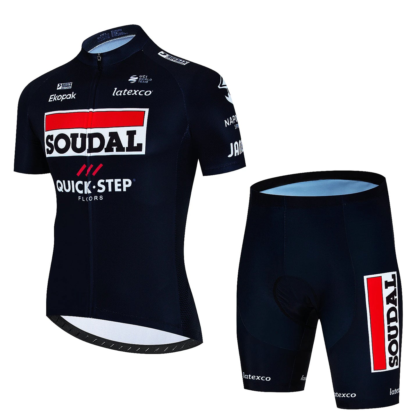 Classic Short Sleeve Jersey Set for Active Athletes Quick Step 018