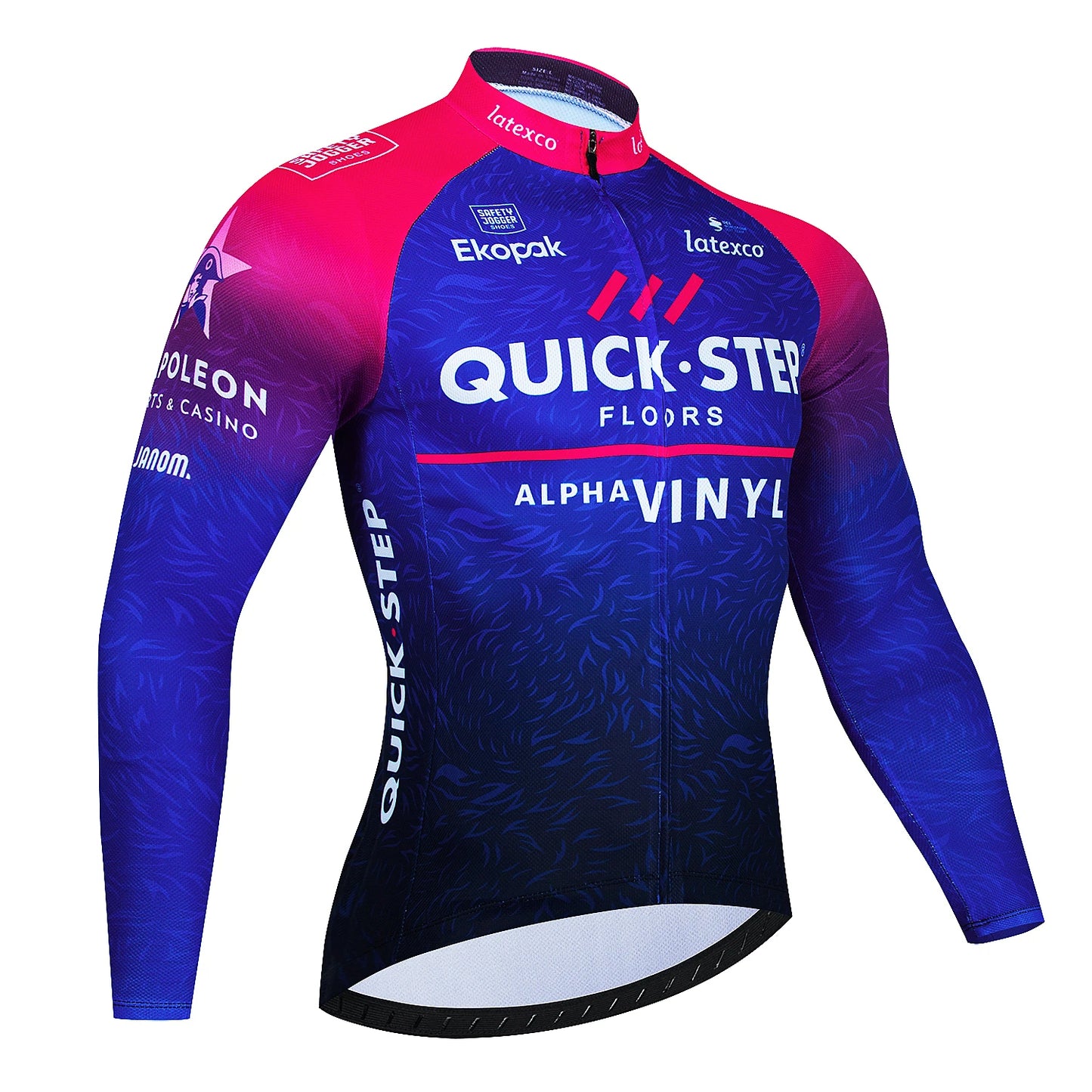 Long Sleeve Jersey and Pants Set Quick Step 020