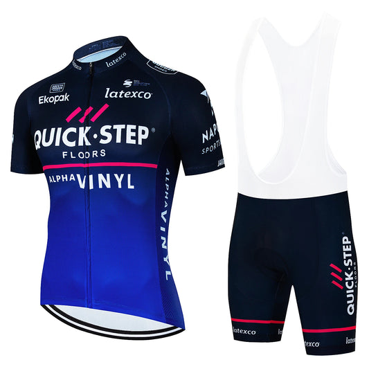 Sleek and Stylish Short Sleeve Jersey Set for Sports Enthusiasts Quick Step 021