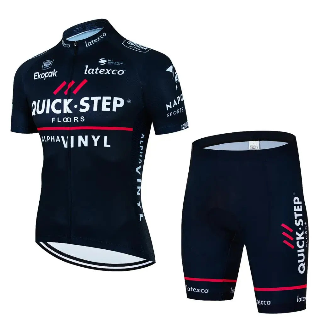 Short Sleeve Jersey Set: Your Sports Performance Partner Quick Step 023