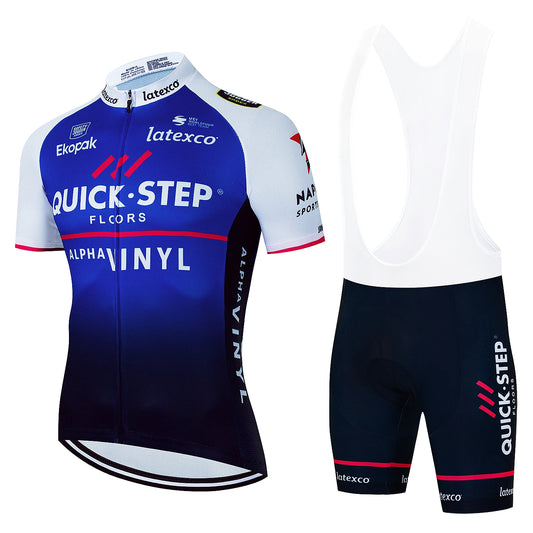 Stay Cool and Active with Our Short Sleeve Jersey Set Quick Step 024