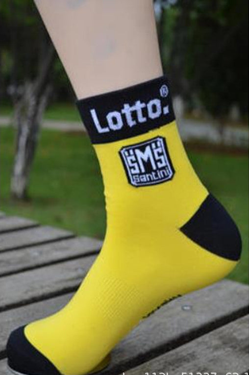 Lotto Cycling Socks 136 Yellow Color