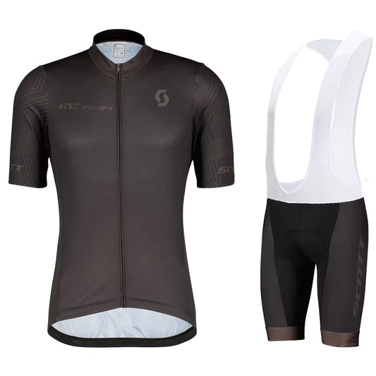 Scott Men Pro Cycling Jersey (Bib) Shorts Breathable Short Sleeve Bibs Kits