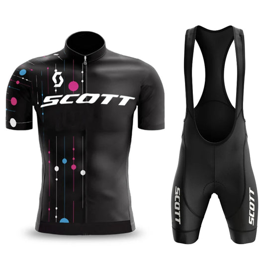 Scott Men Pro Cycling Jersey (Bib) Shorts Breathable Short Sleeve Bibs Kits