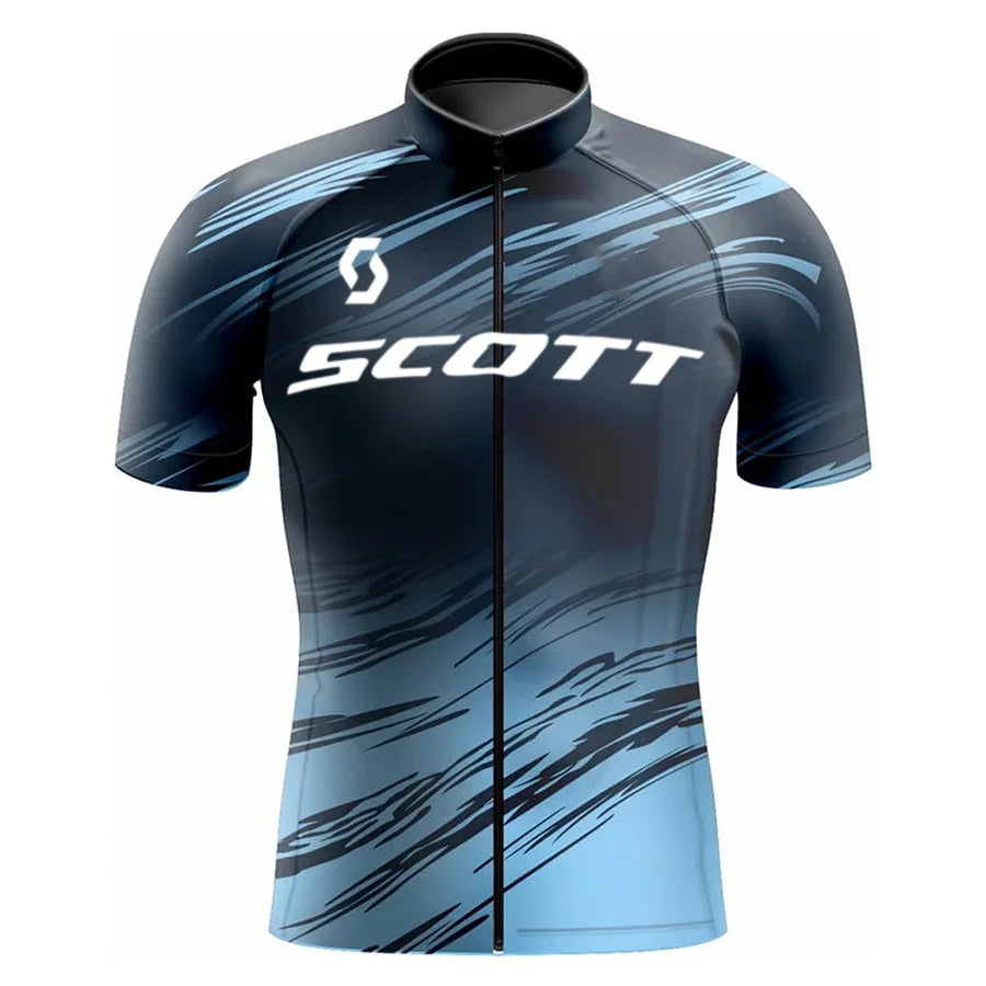 Scott Men Pro Cycling Jersey (Bib) Shorts Breathable Short Sleeve Bibs Kits