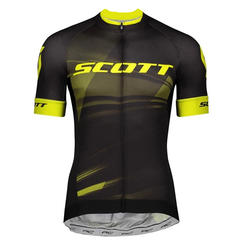 Scott Men Pro Cycling Jersey (Bib) Shorts Breathable Short Sleeve Bibs Kits