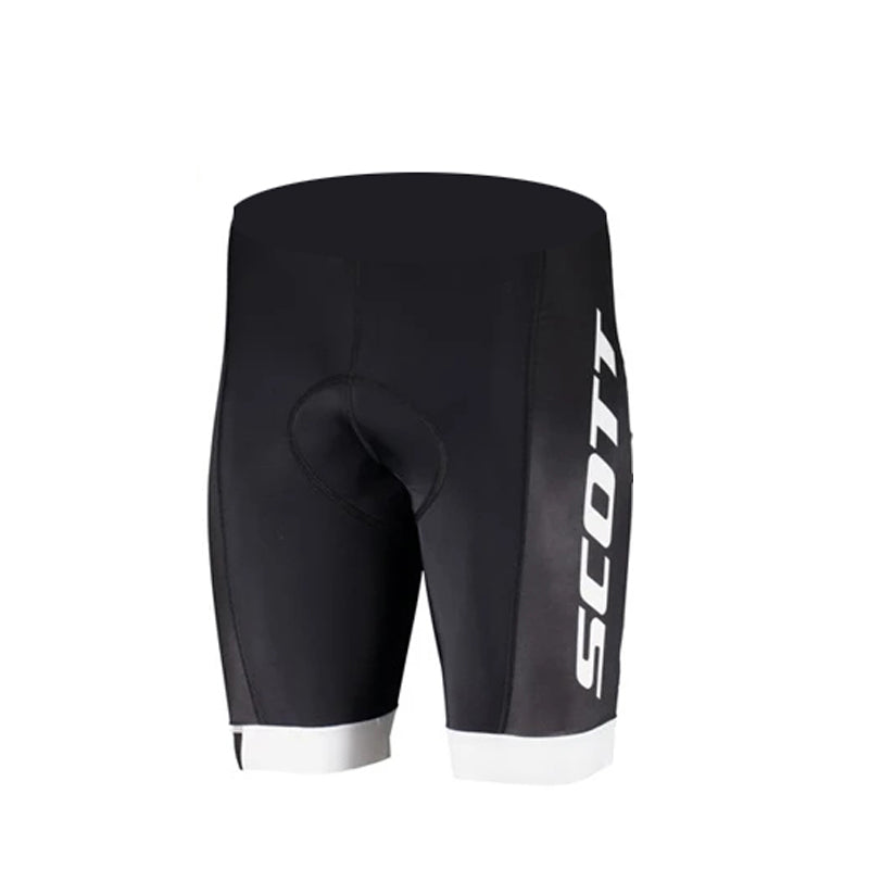 White Scott Men Pro Cycling Jersey (Bib) Shorts Breathable Short Sleeve Bibs Kits