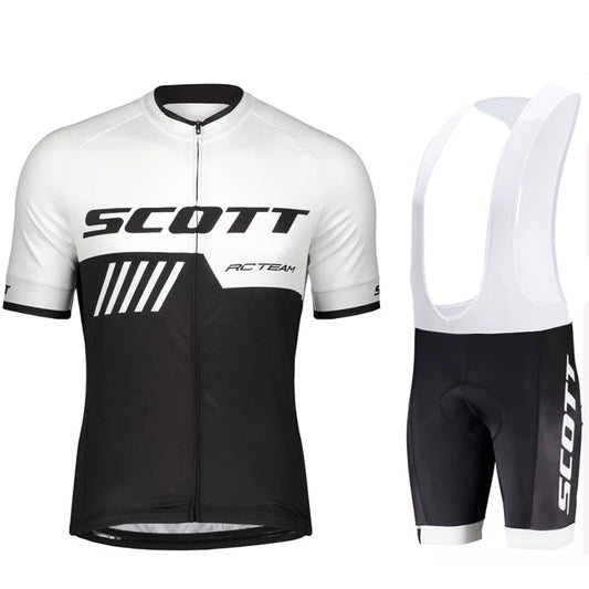Scott Men Pro Cycling Jersey (Bib) Shorts Breathable Short Sleeve Bibs Kits
