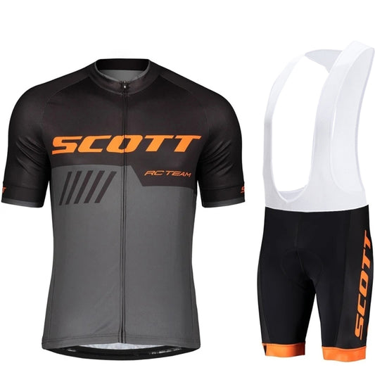 Scott Men Pro Cycling Jersey (Bib) Shorts Breathable Short Sleeve Bibs Kits